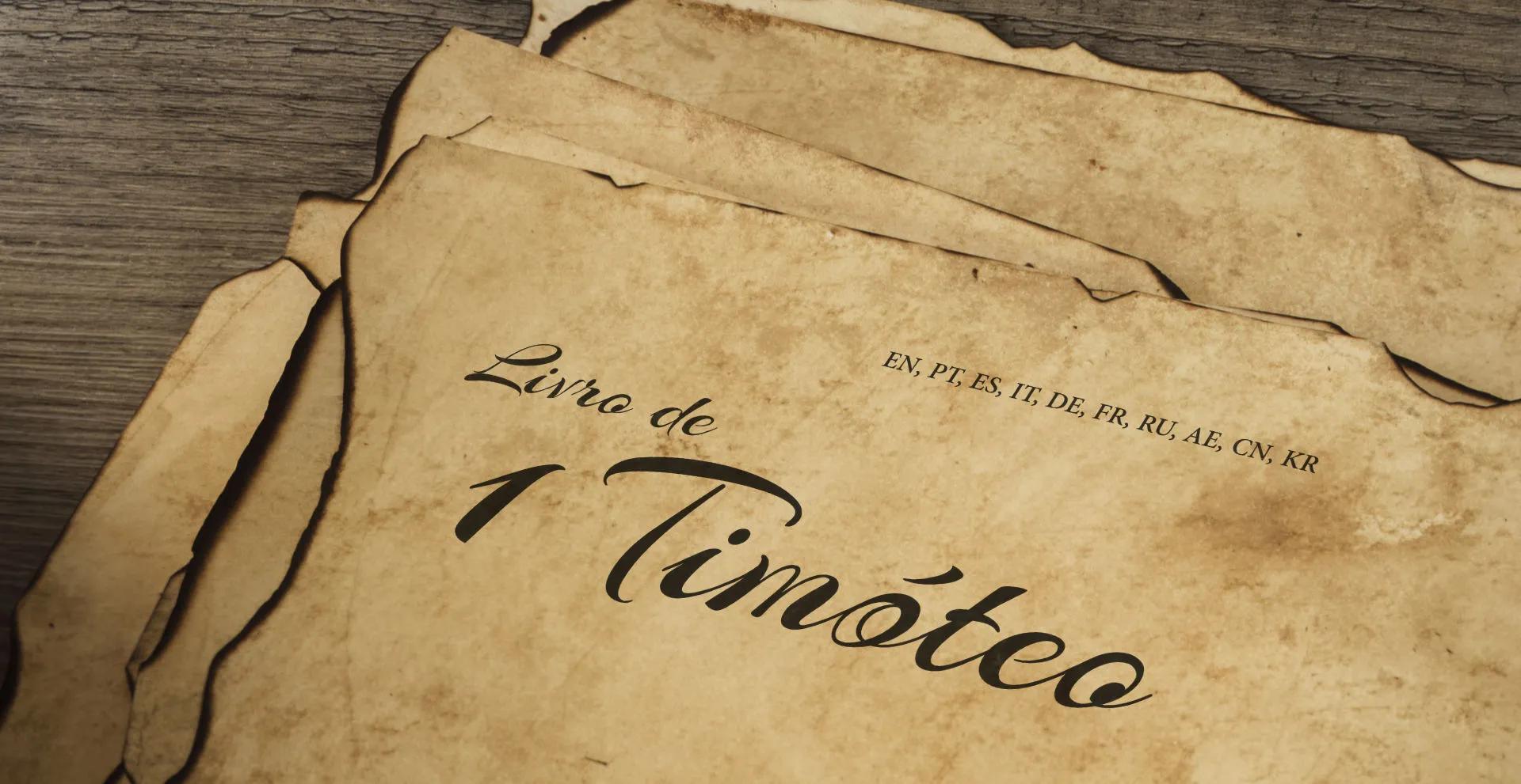 Livro de 1 Timóteo - EN, PT, ES, IT, DE, FR, RU, AE, CN, KR