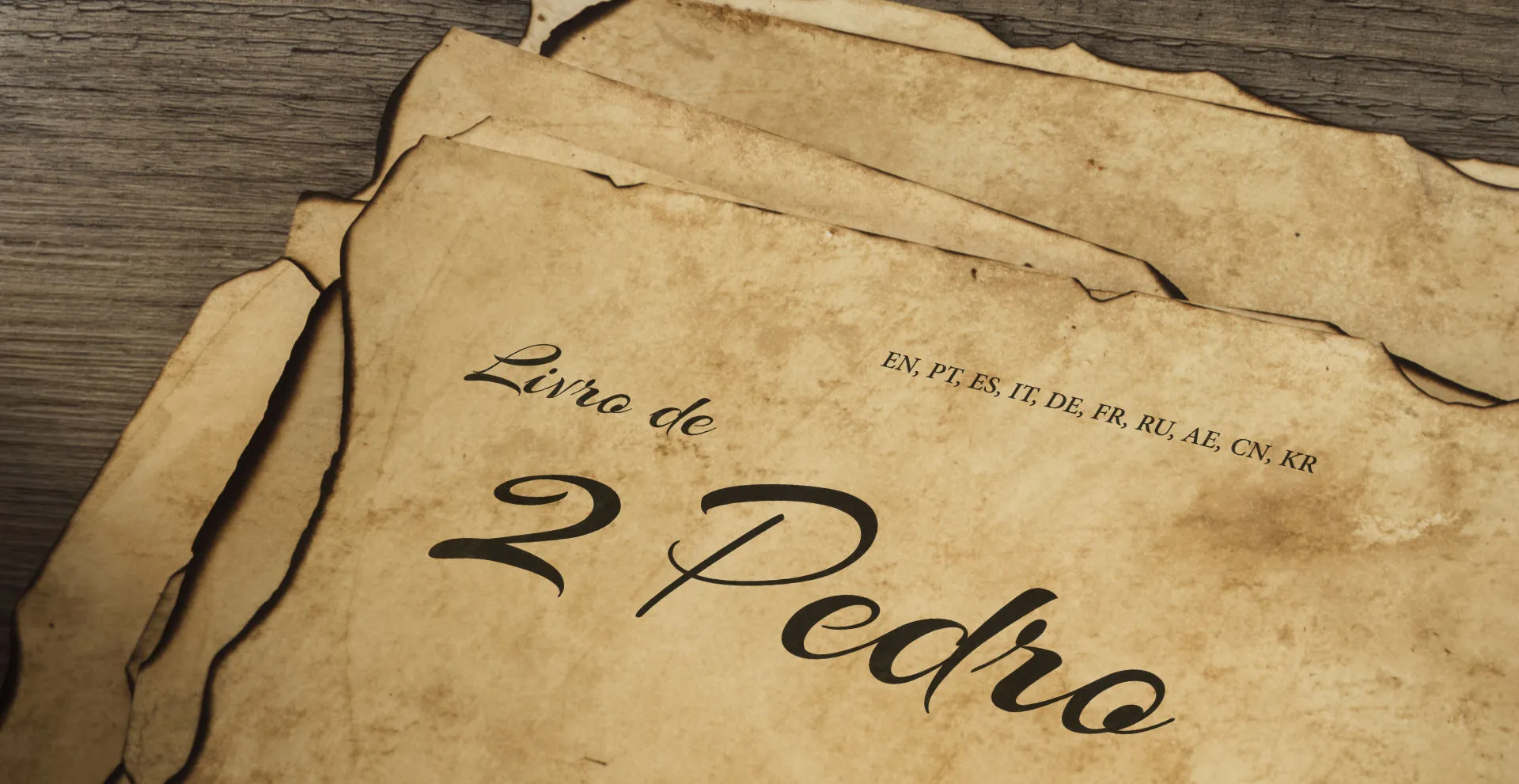 Livro de 2 Pedro - EN, PT, ES, IT, DE, FR, RU, AE, CN, KR