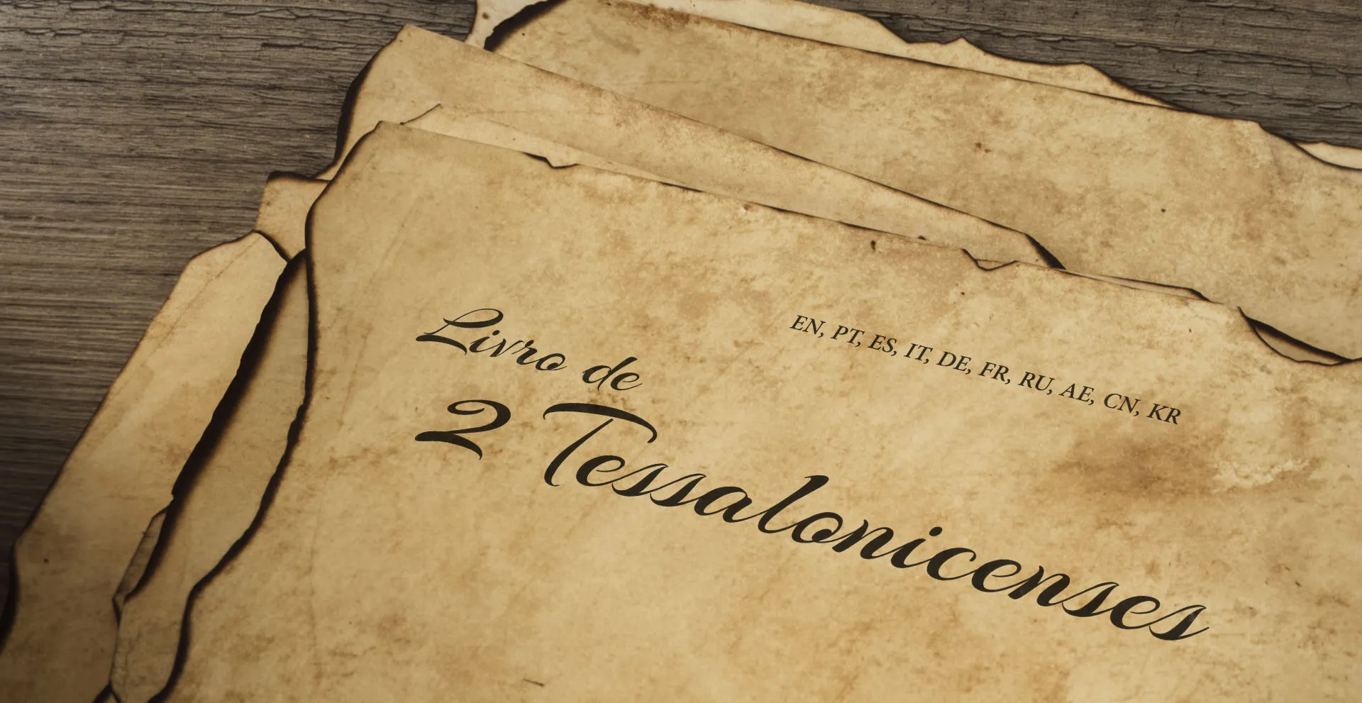 Livro de 2 Tessalonicenses - EN, PT, ES, IT, DE, FR, RU, AE, CN, KR