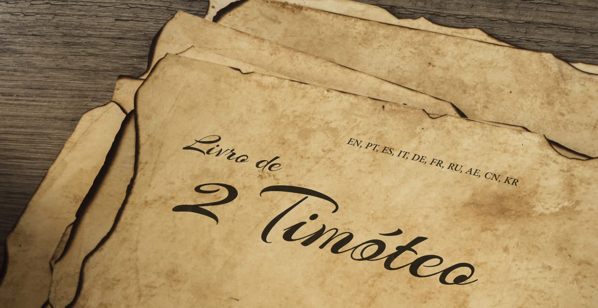 Livro de 2 Timóteo - EN, PT, ES, IT, DE, FR, RU, AE, CN, KR