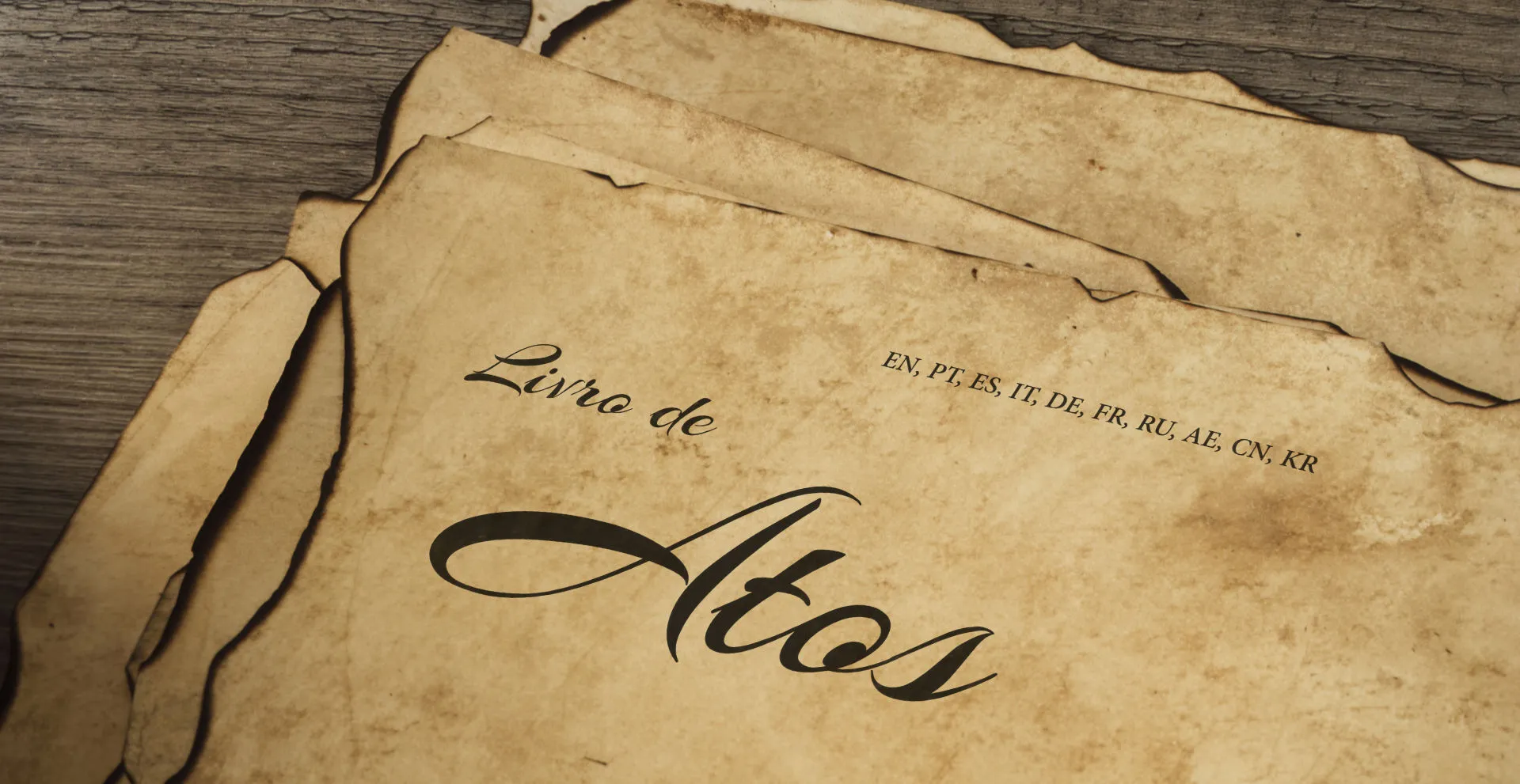 Livro de Atos dos Apostolos - EN, PT, ES, IT, DE, FR, RU, AE, CN, KR