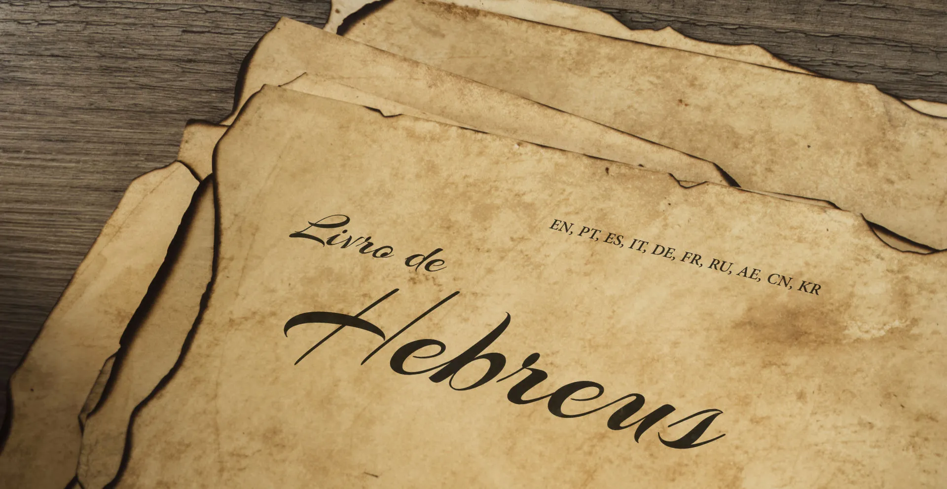 Livro de Hebreus - EN, PT, ES, IT, DE, FR, RU, AE, CN, KR