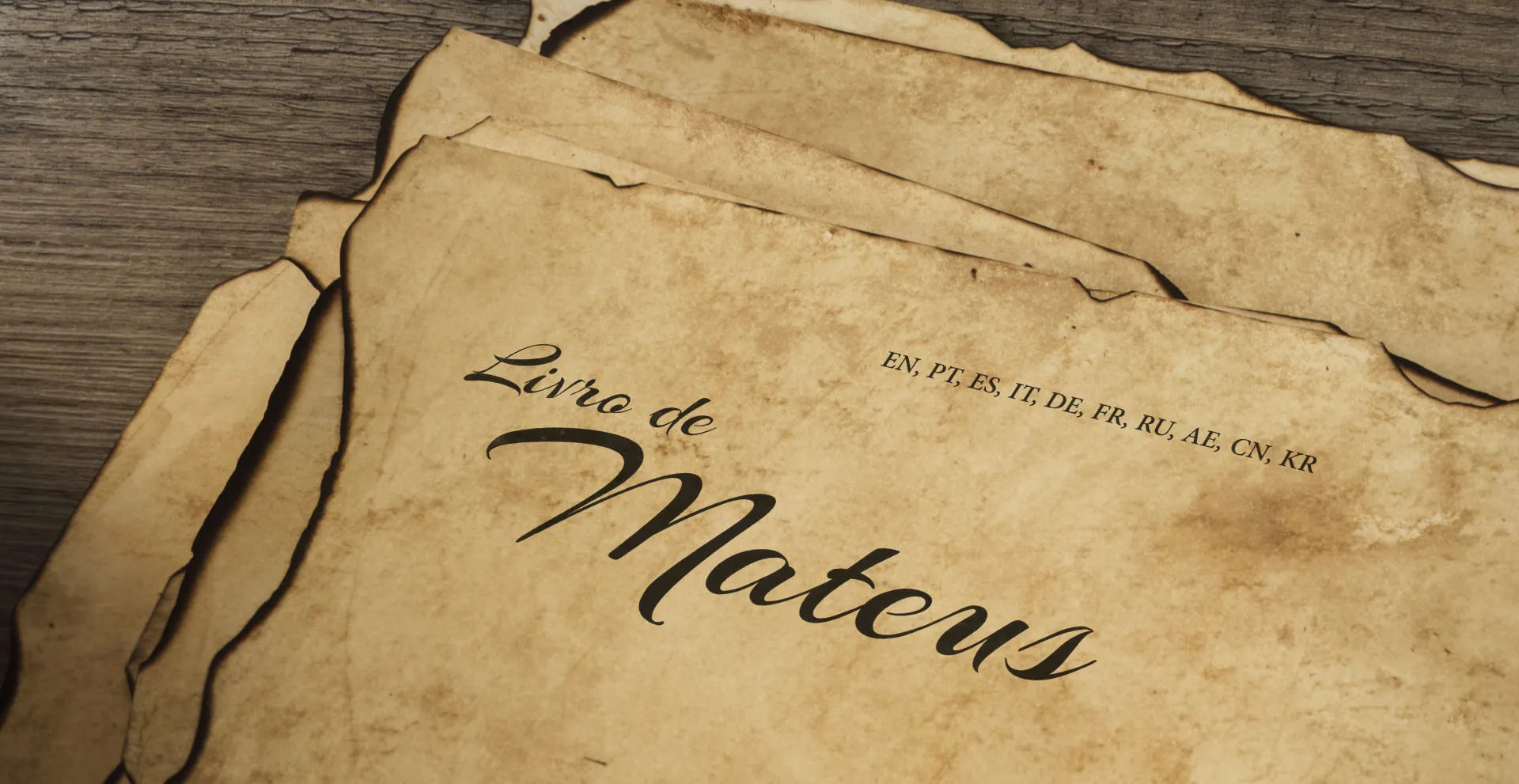 Livro de Mateus - EN, PT, ES, IT, DE, FR, RU, AE, CN, KR