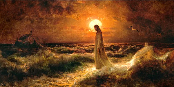 Jesus Walking in the water